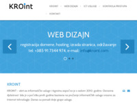 Frontpage screenshot for site: KROINT obrt za informatičke usluge i trgovinu (http://www.kroint.com)