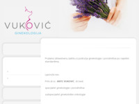 Frontpage screenshot for site: (http://www.ginekologija-vukovic.hr/)