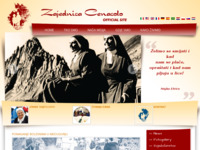 Frontpage screenshot for site: (http://www.zajednicacenacolo.hr)