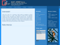 Frontpage screenshot for site: (http://www.gbt-atest.hr)