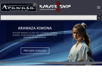 Frontpage screenshot for site: (http://www.karate-shop.hr)