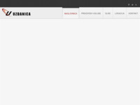 Frontpage screenshot for site: Uzadnica - proizvodnja inox okvira za registracijske tablice (http://uzdanica.hr)