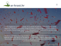 Frontpage screenshot for site: (http://www.ar-hrast.hr)