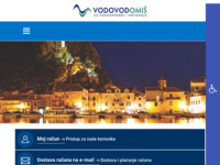 Frontpage screenshot for site: Vodovod d.o.o. Omiš (http://www.vodovod.hr)