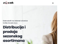 Frontpage screenshot for site: Zovak d.o.o. - Veleprodaja (http://www.zovak.hr)