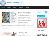 Frontpage screenshot for site: Livanjska zajednica - Zagreb (http://www.livanjskazajednica.hr)
