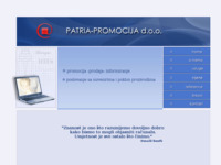 Slika naslovnice sjedišta: Patria Promocija (http://www.ppr.hr)