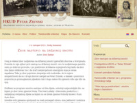 Frontpage screenshot for site: (http://www.hkud-petar-zrinski.hr)