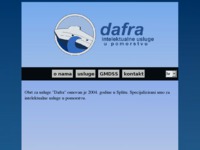 Frontpage screenshot for site: Dafra - intelektualne usluge u pomorstvu (http://www.dafra-obrt.hr)