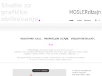 Frontpage screenshot for site: MOSLERdizajn - Studio za grafičko i web oblikovanje (http://www.moslerdizajn.hr)
