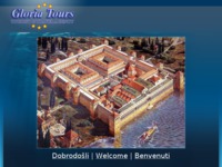 Frontpage screenshot for site: GloriaTours tourist and travel agency Split, Croatia (http://www.gloriatours.hr)