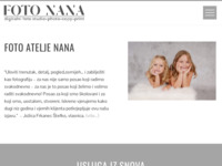 Frontpage screenshot for site: Fotografski obrt Nana (http://www.fotonana.hr)