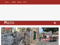 Frontpage screenshot for site: Općina Blato (http://WWW.blato.hr)