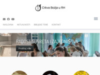 Frontpage screenshot for site: Crkva Božja u Republici Hrvatskoj (http://www.crkvabozja.hr)