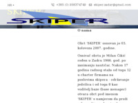 Frontpage screenshot for site: Skiper d.o.o. (http://www.skiperzadar.hr)