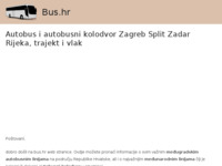 Frontpage screenshot for site: Autobusne linije (http://bus.hr)