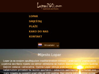 Frontpage screenshot for site: Lopar (http://www.lopar260.com/)