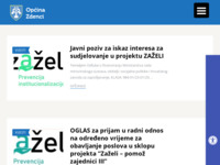Frontpage screenshot for site: (http://www.opcina-zdenci.hr)