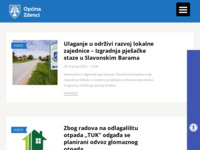 Frontpage screenshot for site: Općina Zdenci (http://www.opcina-zdenci.hr)