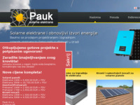 Frontpage screenshot for site: (http://pauk-solarne-elektrane.hr/)