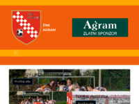 Frontpage screenshot for site: Ženski nogometni klub Agram (http://www.znk-agram.hr)