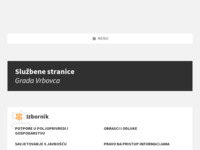Frontpage screenshot for site: Vrbovec (http://vrbovec.hr)