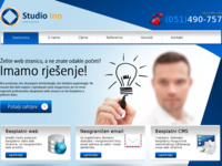 Frontpage screenshot for site: Studio Ino - web dizajn, izrada web stranica (http://www.studio-ino.com)