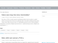 Frontpage screenshot for site: Privatna umjetnička gimnazija s pravom javnosti, Zagreb (http://www.pug.hr)