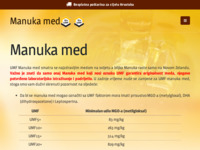 Slika naslovnice sjedišta: Manuka med (http://manukamed.hr/)