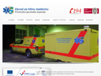 Frontpage screenshot for site: Zavod za hitnu medicinu Primorsko-goranske županije (http://www.zzhm-pgz.hr)