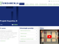 Frontpage screenshot for site: (http://www.fundamenta.hr)