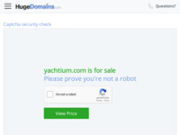 Frontpage screenshot for site: Yachtium (http://www.yachtium.com)