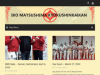 Frontpage screenshot for site: IKO Matsushima Kyokushinkaikan Hrvatska (http://www.karate-kyokushinkai.hr)