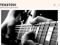 Frontpage screenshot for site: Kako napisati tekst pjesme (http://www.tekstovi.ba)