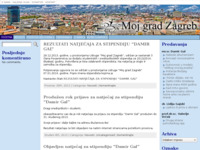 Frontpage screenshot for site: Moj Grad Zagreb (http://www.mojgradzagreb.hr/)