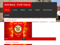 Frontpage screenshot for site: Dobrovoljno vatrogasno društvo Bale (http://www.vatrogasci-bale.hr)