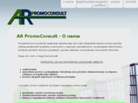 Frontpage screenshot for site: (http://www.ar-promoconsult.hr)