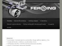 Frontpage screenshot for site: (http://www.feroing.hr)