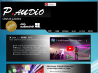 Frontpage screenshot for site: P. Audio Centar Zagreb (http://www.paudiozagreb.hr)