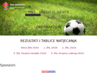 Frontpage screenshot for site: Županijski Nogometni Savez Varaždin (http://www.zns-varazdin.hr)