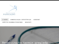 Frontpage screenshot for site: (http://www.poliklinika-podgajski.hr)
