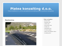 Frontpage screenshot for site: Platea konzalting d.o.o. (http://www.platea.hr)