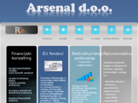 Frontpage screenshot for site: Arsenal d.o.o. (http://www.arsenal.hr)