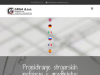 Frontpage screenshot for site: Grga d.o.o. (http://www.grga-projektiranje.hr)