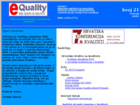 Frontpage screenshot for site: e-Quality (http://kvaliteta.inet.hr/e-quality/index.htm)