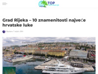 Frontpage screenshot for site: (http://www.rijeka-klik.hr)