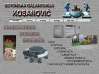 Frontpage screenshot for site: (http://www.betonska-galanterija-kosanovic.hr/)