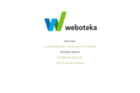 Frontpage screenshot for site: (http://www.weboteka.net)