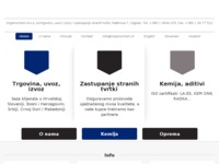 Frontpage screenshot for site: Organochem d.o.o. Zagreb (http://www.organochem.hr)