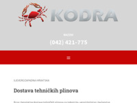 Frontpage screenshot for site: Kodra d.o.o. za distribuciju plina (http://www.kodra.hr)